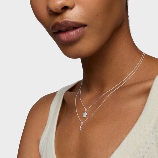 Collar corto luna de plata TOUS Motivos