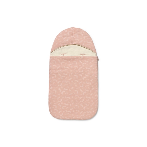 Universal-fit baby footmuff in Arc pink