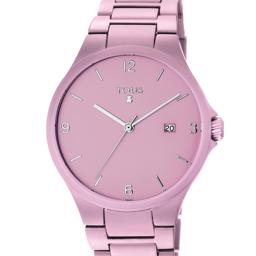 Rellotge Motion Aluminio d'alumini anoditzat rosa