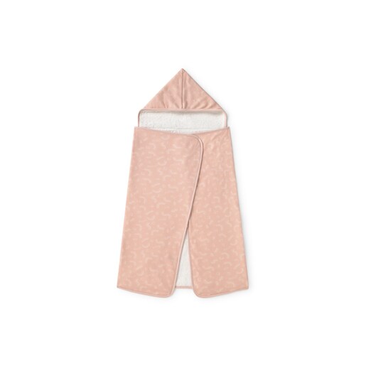 Baby bath cape in Arc pink