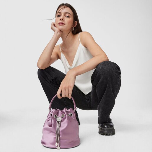 Mauve TOUS Magic Bucket bag