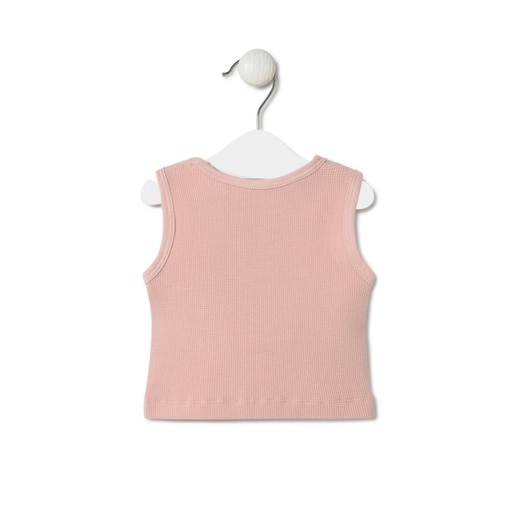Camiseta sin mangas de bebé Classic rosa
