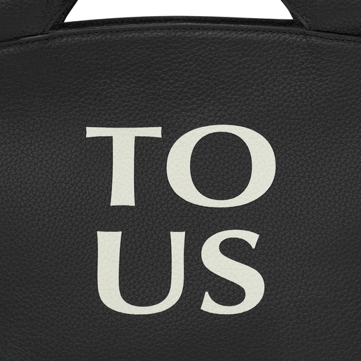 Capazo mediano de piel negro TOUS Balloon