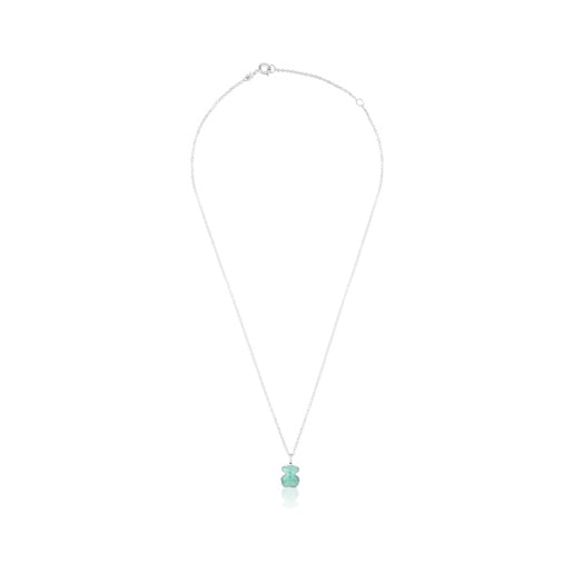 Silver New Color Necklace with Amazonite