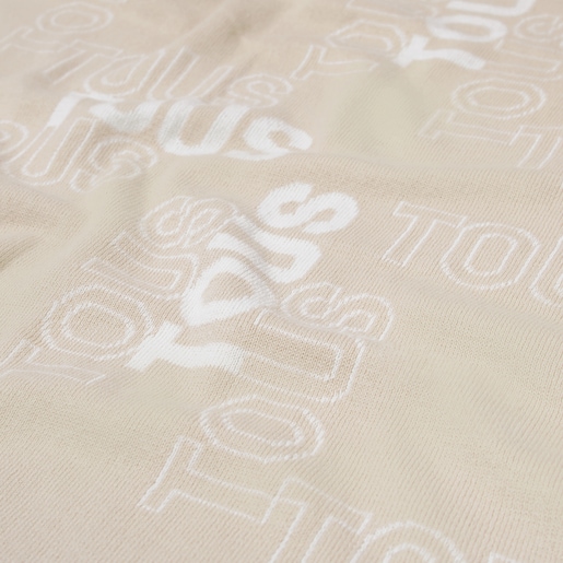 Manta de bebé reversible Nilo beige