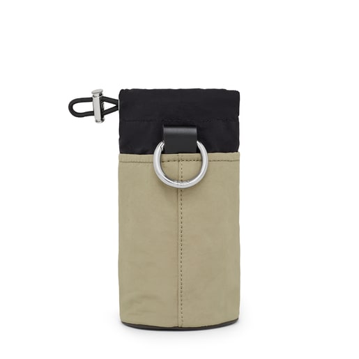 カーキカラーのボトルカバー TOUS Empire Cotton