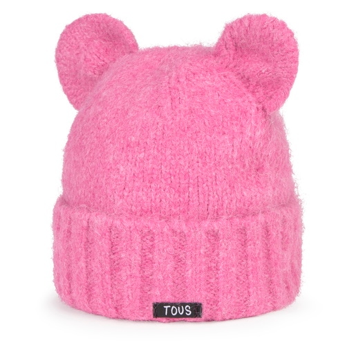 ピンクのニット帽 TOUS Bear Ears