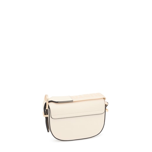 Beige halfmoon mini Crossbody bag TOUS Brenda