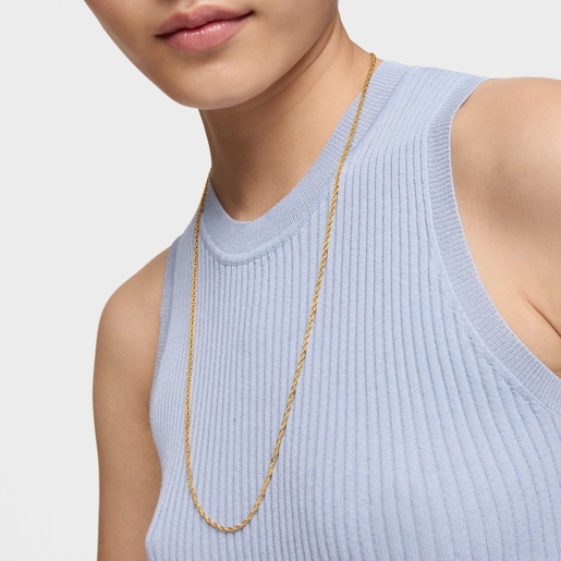 Medium Silver Vermeil TOUS Chain cord Chain