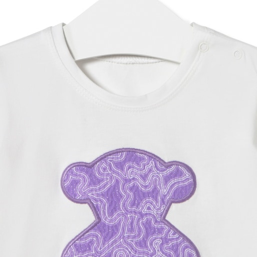 Camiseta de playa de niña MKaos lila
