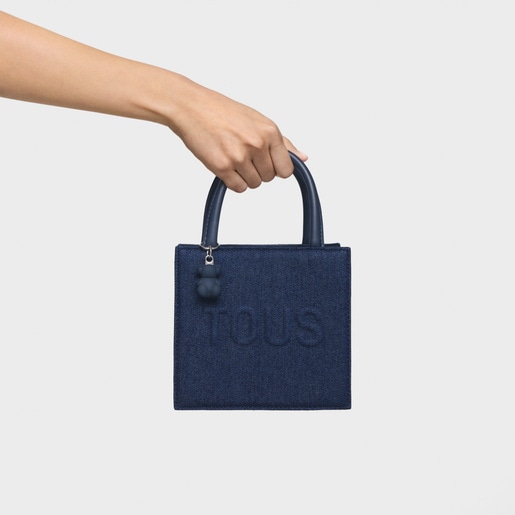 Bolso mini cube azul TOUS Brenda Denim