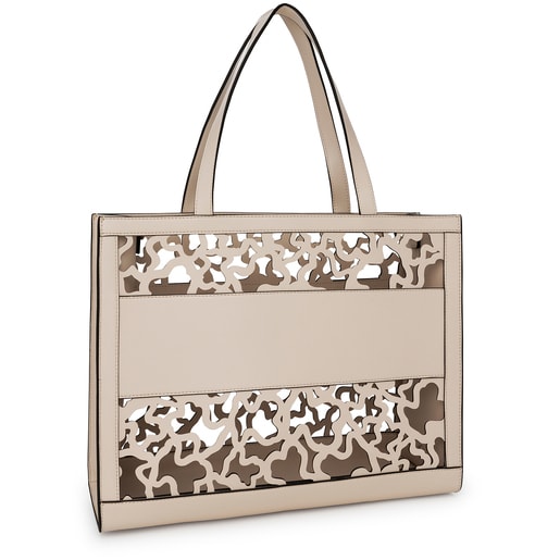 Large shopping bag Amaya Kaos Shock beige | TOUS