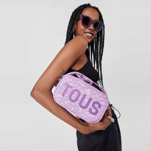 תיק צד בסגנון כתבים Kaos Mini Evolution בצבע סגול