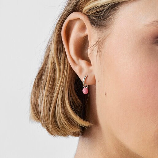 עגילי TOUS Joy Bits מכסף ומאמייל צבעוני