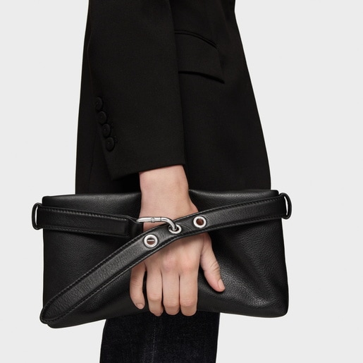 Clutch negro de piel TOUS Hold