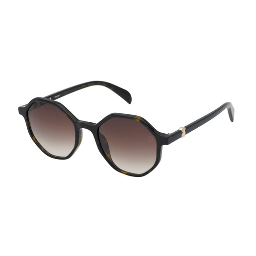 Gafas de sol Hexagon Bear marrones