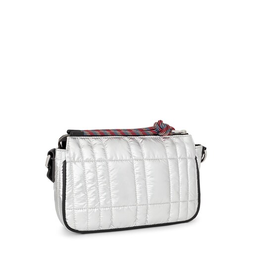 Medium silver-colored TOUS Empire Padded Crossbody bag