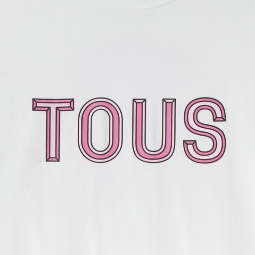Pink short-sleeved T-shirt TOUS Bear Faceted L