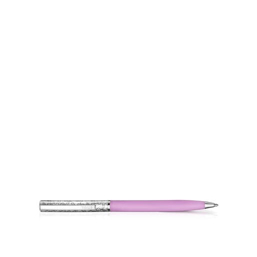 Steel TOUS Kaos Ballpoint pen lacquered in lilac | TOUS