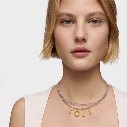 Medium 18kt gold plating over silver letter Q Pendant TOUS Alphabet