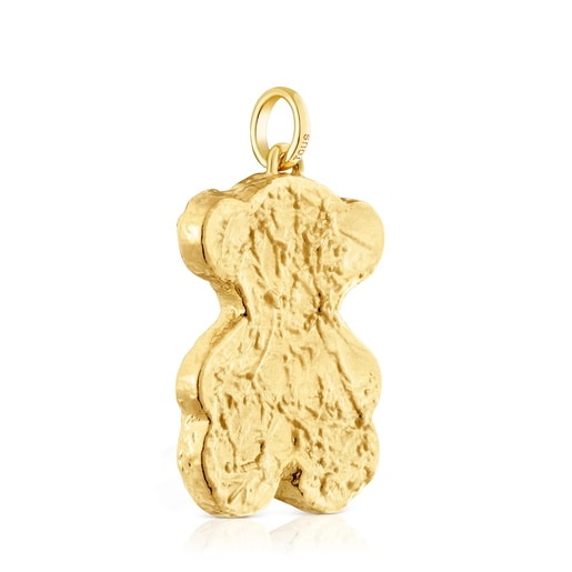 Large Pendant with 18kt gold plating over silver bear bonbon Sweet Dolls