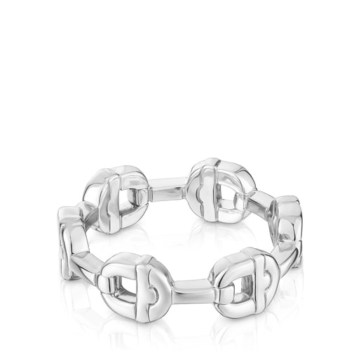 Silver logo Ring TOUS MANIFESTO