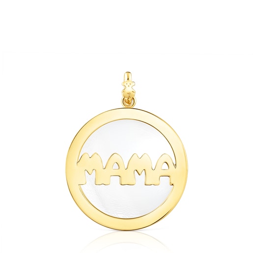 Pendentif TOUS Mama grand en Argent vermeil