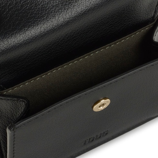 Black flap Change purse-card holder TOUS City