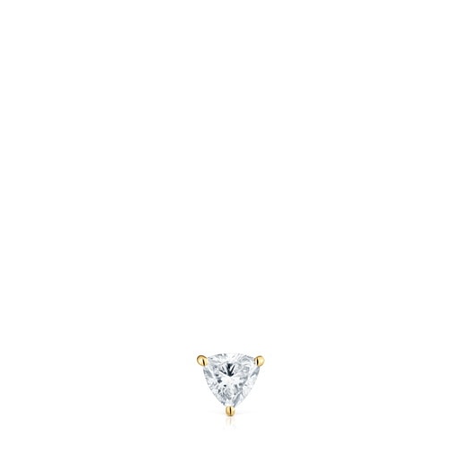 14kt gold Ear piercing with 0.14ct lab-grown diamond Shine LGD