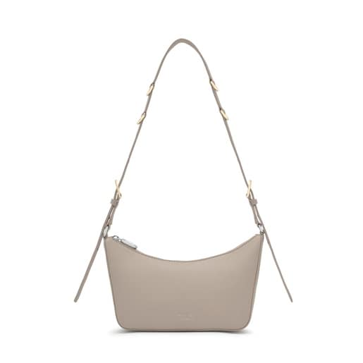 Taupe-colored Shoulder bag TOUS City