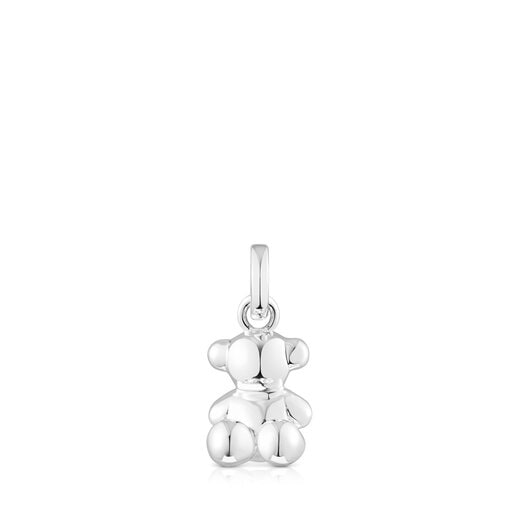 Small silver Bold Bear pendant
