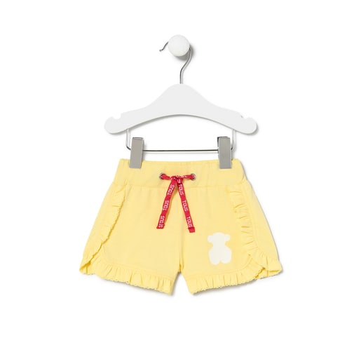 Short de niña Casual amarillo