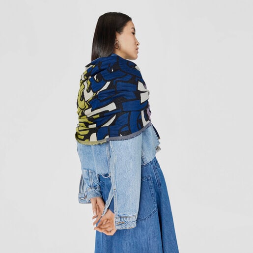 Foulard de jacquard azul TOUS Vera