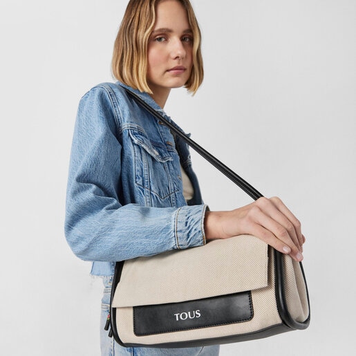 Medium beige TOUS Empire Cotton Crossbody bag