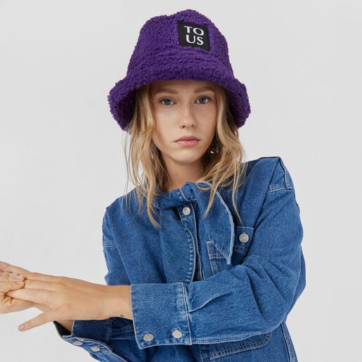 Sombrero bucket morado TOUS Pop Warm