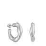 Silver hoop Earrings Tabit