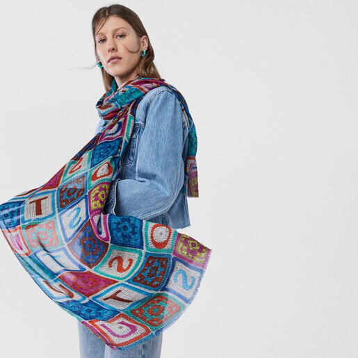 Foulard TOUS Crochet bleu