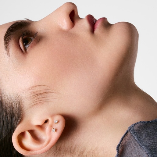 بيرسينج من الذهب عيار 14 قيراطًا مُرصّع بالماس المُصنع في المختبر عيار 0.14 قيراطًا من التشكيلة Shine LGD