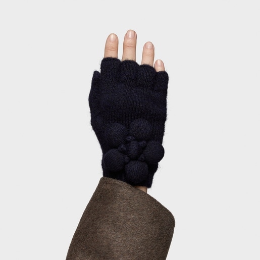 قفازات باللون الأزرق الداكن من التشكيلة TOUS Daisy