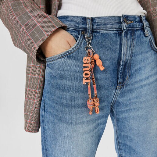 Llavero naranja Rope TOUS Logo
