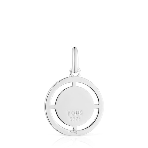 תליון TOUS Crossword Mama Mum מכסף עם אמייל ורוד