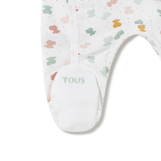 Baby playsuit in Joy white