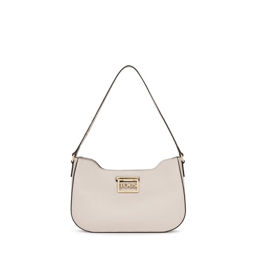 Sympton Enojado práctica Bolso baguette de piel beige TOUS Legacy | TOUS