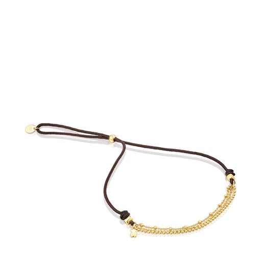 Gold and nylon TOUS Cool Joy Bracelet with chains