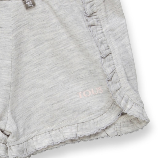 Short de niña sport gris