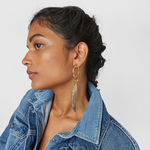 Подвеска с листком Fragile Nature из вермеля