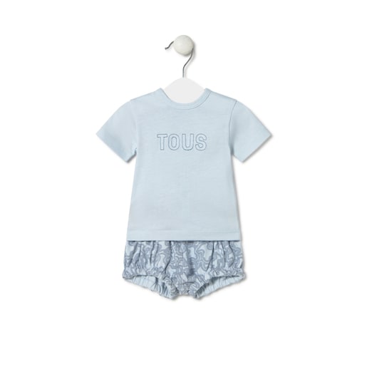 Conjunto de bebé KaosP azul celeste