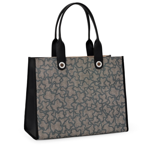Large black Amaya Kaos Icon Shopping bag