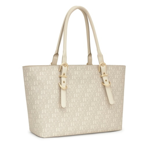 Large beige Tote bag TOUS Buckles