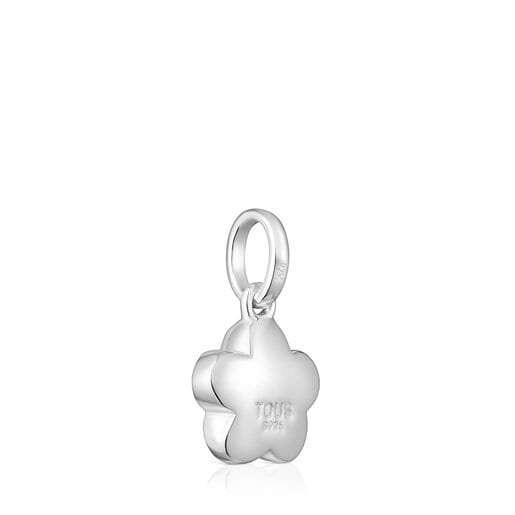 Silver Bold Motif flower Pendant